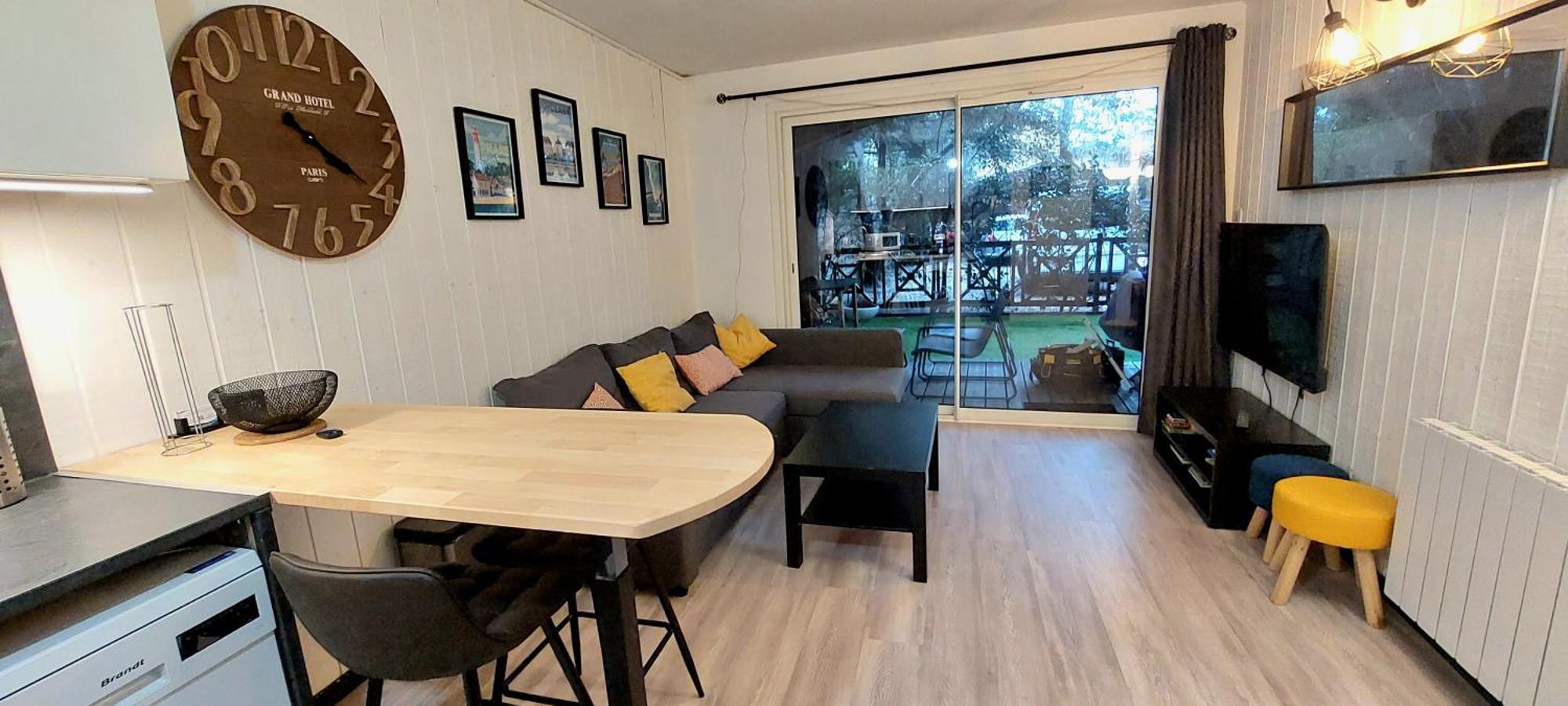 Bassin D'Arcachon Ares Charmant T2 Jardin Appartement Buitenkant foto